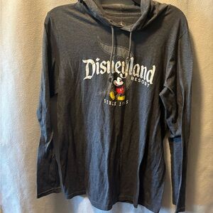 Disney Charcoal Logo Pullover with White Print